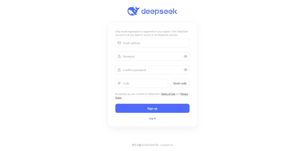 DeepSeek 가입