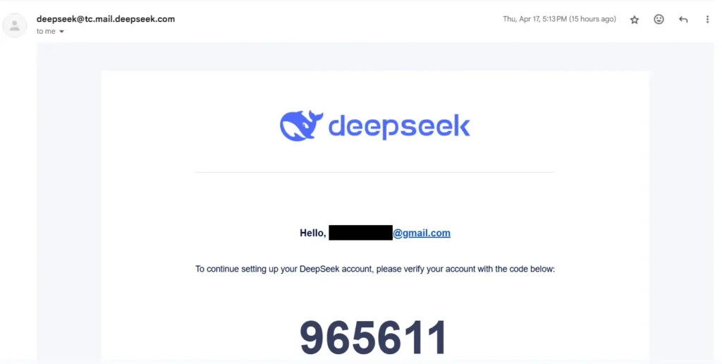DeepSeek 인증 코드
